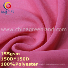Tissu jacquard en mousseline de soie en mousseline de soie en polyester pour vêtement (GLLML345)